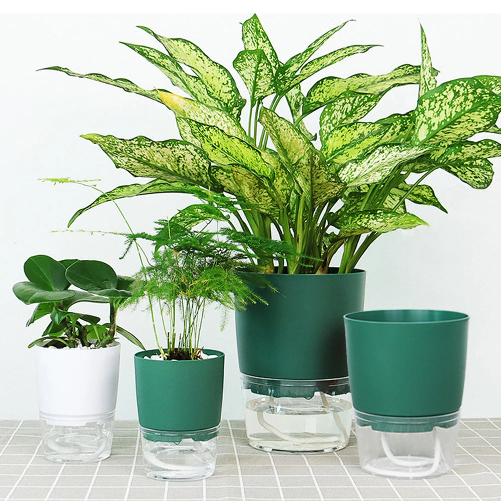 2-Layer Self-Watering Planter for Effortless Gardening | Olimar Shop