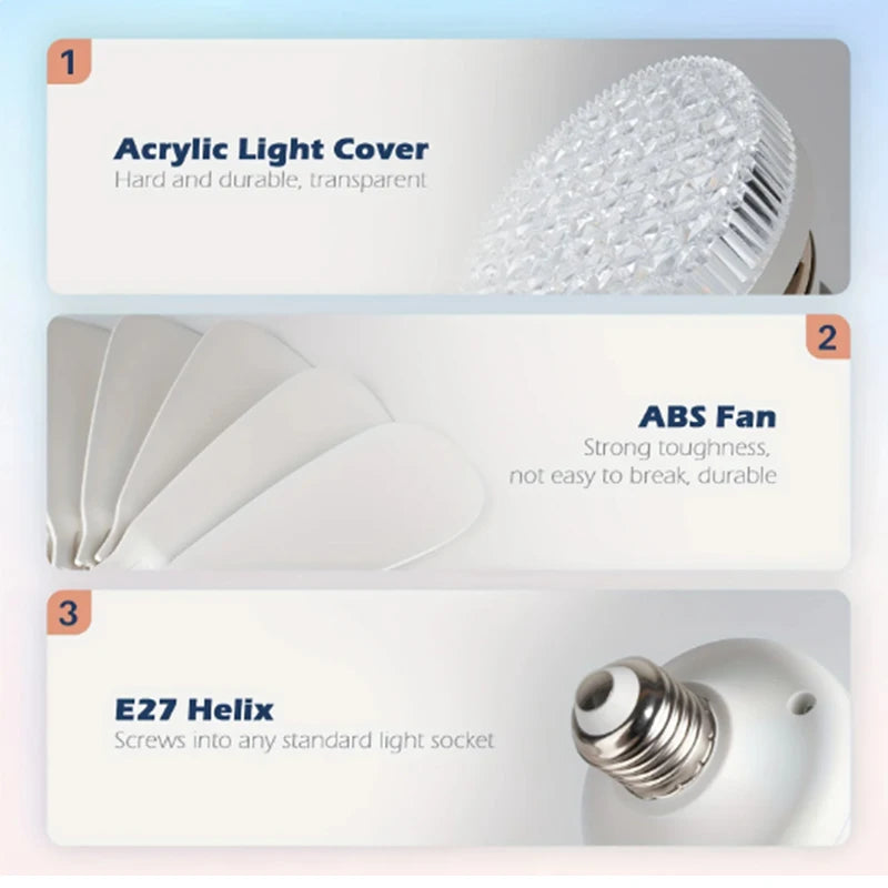 LED 40W ceiling fan light - OlimarShop 