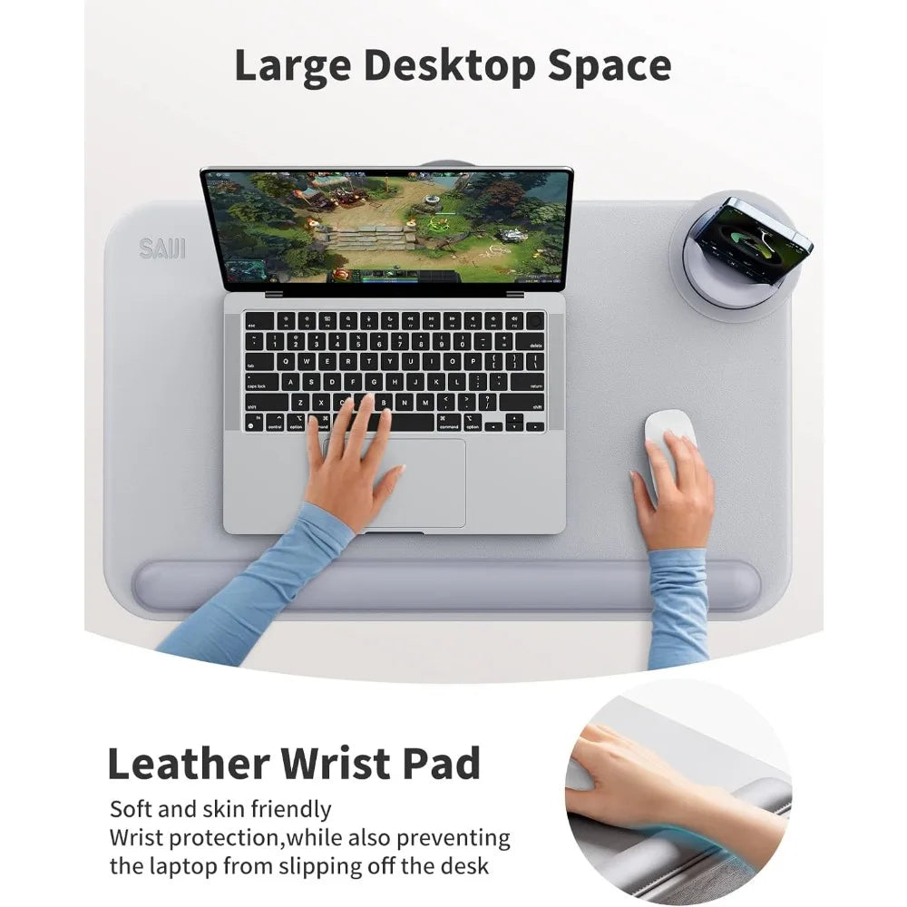 Portable Laptop Lap Desk with Storage Drawer - Fits Up to 17" Laptop & MacBook, Lightweight Bed Tray Table - OlimarShop 