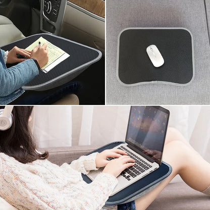 MUMUCC Multifunctional Laptop Desk With Cushion and Filled with Foam Particles, Small Pillow Table, Hard Mouse Pad Large - OlimarShop 