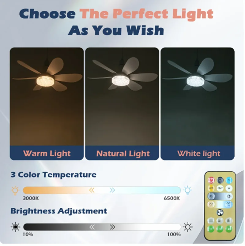 LED 40W ceiling fan light - OlimarShop 