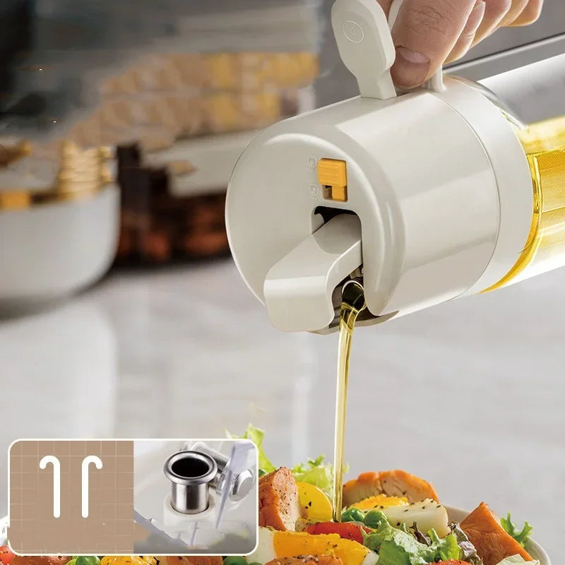 Oil Sprayer & Dispenser - Olive Oil & Vinegar Pourer for Cooking