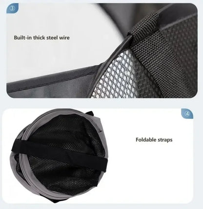 Folding Popup Mesh Laundry Basket – High Capacity, Washable Hamper for Clothes and Storage