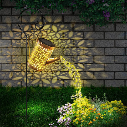 Solar Watering Can with Cascading Light - OlimarShop 