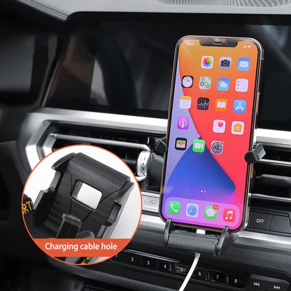 Racing Seat Car Phone Holder - 360° Rotatable Air Vent Mount Clip